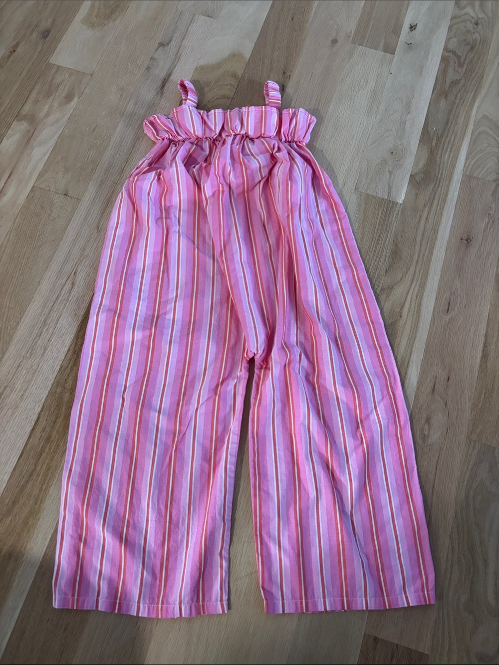 GAP Girls Pink Striped Jumpsuit size 5